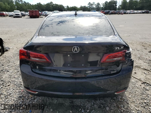 2015 Acura TLX V6 Advance with VIN 19UUB2F7XFA015315, listed as a Copart auction lot 58861154 with 88,858 mi miles and Salvage Title. Bid and sale history available at carsss.com. Image 6.