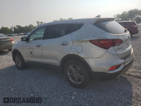2017 Hyundai Santa Fe 2.4L z VIN 5XYZTDLB5HG403447, wystawiony jako Copart lot #59773385 z przebiegiem 87 754 mil mil oraz Czysty tytuł • Clean title. Historia ofert i sprzedaży dostępna na DreamBid. Obrazek 2.