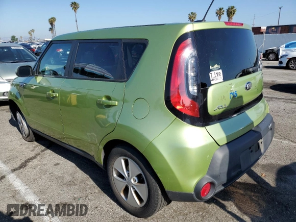 2016 Kia Soul with VIN KNDJN2A20G7835826, listed as a Copart auction lot 54736525 with 166,260 mi miles and Salvage Title. Bid and sale history available at carsss.com. Image 2.