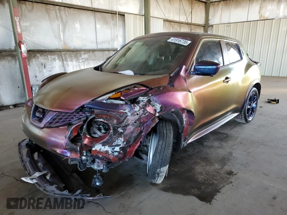 2016 Nissan Juke SL with VIN JN8AF5MRXGT602412, listed as a Copart auction lot 41916735 with 65,995 mi miles and Salvage Title. Bid and sale history available at carsss.com. Image 1.
