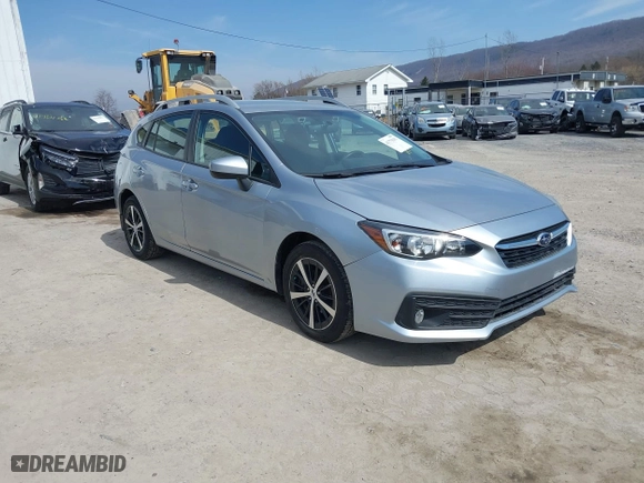 2022 Subaru Impreza Premium with VIN 4S3GTAV6XN3704964, listed as a IAAI auction lot 41779191 with 34,130 mi miles. Bid and sale history available at carsss.com. Image 1.