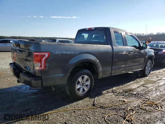 2016 Ford F-150 XL with VIN 1FTEX1C80GFA58321, listed as a Copart auction lot 87851535 with 77,073 mi miles and Salvage Title. Bid and sale history available at carsss.com. Image 3.