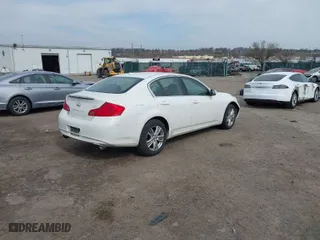 2012 Infiniti G37 Sedan x with VIN JN1CV6AR7CM971706, listed as a IAAI auction lot 41816874 with 218,511 mi miles. Bid and sale history available at carsss.com. Image 4.