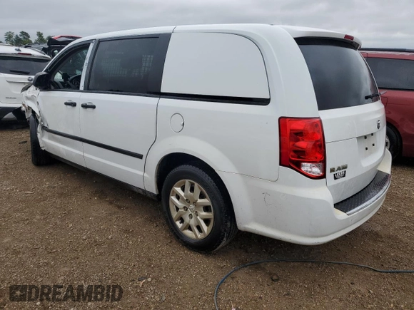 2014 Ram Cargo Van Tradesman with VIN 2C4JRGAG1ER316163, listed as a Copart auction lot 66036454 with Not Provided miles and Salvage Title. Bid and sale history available at DreamBid. Image 2.