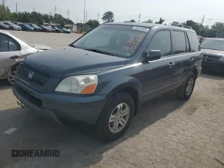2005 Honda Pilot EX-L z VIN 5FNYF18585B039290, wystawiony jako Copart lot #70610534 z przebiegiem 318 064 mil mil oraz Szkody całkowita. Historia ofert i sprzedaży dostępna na DreamBid. Obrazek 1.