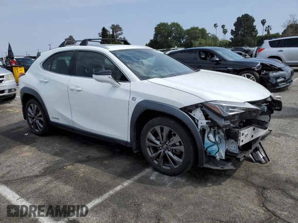 2019 Lexus UX with VIN JTHU9JBH0K2008427, listed as a Copart auction lot 48340753 with 45,867 mi miles. Bid and sale history available at carsss.com. Image 4.