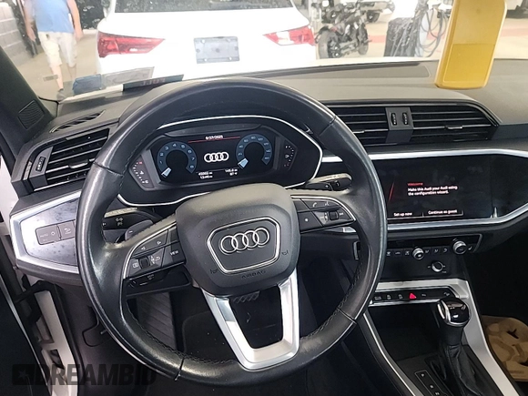 2023 Audi Q3 S line Premium with VIN WA1DECF38P1107608, listed as a IAAI auction lot 42731409 with 45,002 mi miles and . Bid and sale history available at DreamBid. Image 37.