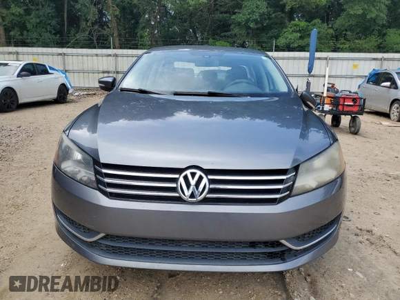 2013 Volkswagen Passat S with VIN 1VWAP7A34DC012297, listed as a Copart auction lot 60635515 with 157,647 mi miles and Salvage title. Bid and sale history available at DreamBid. Image 5.