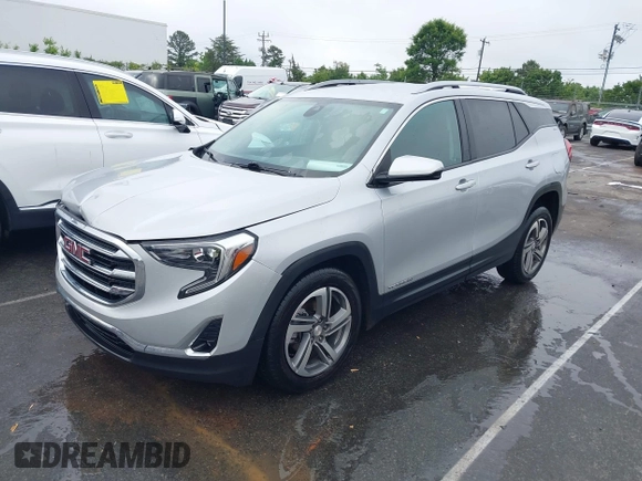 2020 GMC Terrain SLT z VIN 3GKALPEV6LL136556, wystawiony jako IAAI lot #42228618 z przebiegiem 85 070 mil mil oraz . Historia ofert i sprzedaży dostępna na DreamBid. Obrazek 2.