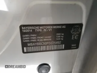 2015 BMW 7 Series 750i xDrive с VIN WBAYB6C50FD225492, выставлен на аукционе Copart как лот 50018225 с пробегом 76 059 миль миль и Списание • Salvage title. История ставок и продаж доступна на DreamBid. Изображение 12.