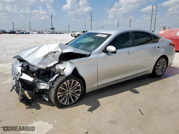 2015 Hyundai Genesis 3.8L with VIN KMHGN4JE4FU043951, listed as a Copart auction lot 50373415 with 64,079 mi miles and Salvage Title. Bid and sale history available at carsss.com. Image 1.
