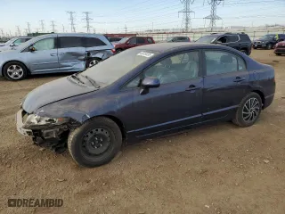 2009 Honda Civic Sdn LX with VIN 1HGFA16539L029750, listed as a Copart auction lot 48919035 with 167,098 mi miles and Salvage Title. Bid and sale history available at carsss.com. Image 1.