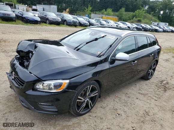 2017 Volvo V60 R-Design Platinum with VIN YV149MSS5H1369658, listed as a Copart auction lot 66592114 with 0 mi miles and Salvage Title. Bid and sale history available at carsss.com. Image 1.