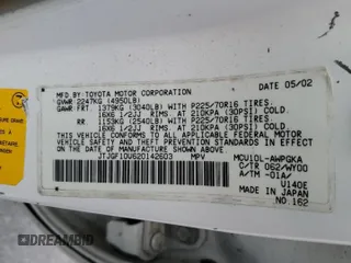 2002 Lexus RX 300 with VIN JTJGF10U620142603, listed as a Copart auction lot 73094344 with 135,347 mi miles and Salvage Title. Bid and sale history available at carsss.com. Image 14.