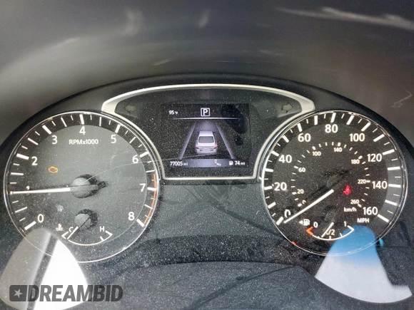 2016 Nissan Altima S with VIN 1N4AL3AP0GC239037, listed as a Copart auction lot 62390695 with 77,005 mi miles and Salvage title. Bid and sale history available at DreamBid. Image 9.