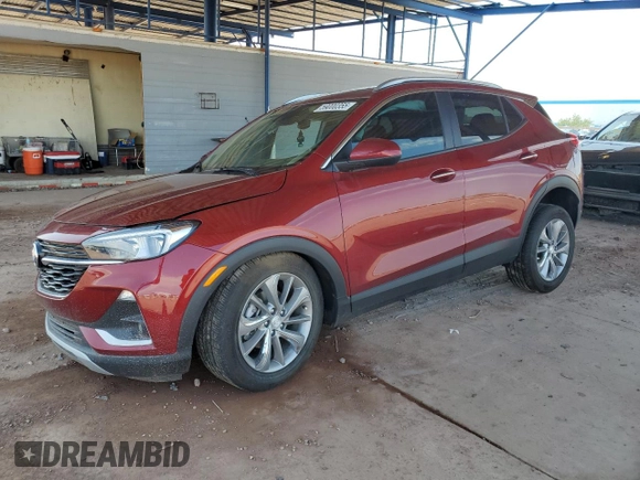 2022 Buick Encore GX Select z VIN KL4MMDS21NB123680, wystawiony jako Copart lot #59000355 z przebiegiem 26 838 mil mil oraz Szkoda całkowita • Salvage title. Historia ofert i sprzedaży dostępna na DreamBid. Obrazek 1.