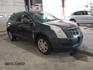 2012 Cadillac SRX Luxury Collection with VIN 3GYFNDE38CS654886, listed as a IAAI auction lot 41758399 with 210,680 mi miles. Bid and sale history available at carsss.com. Image 1.