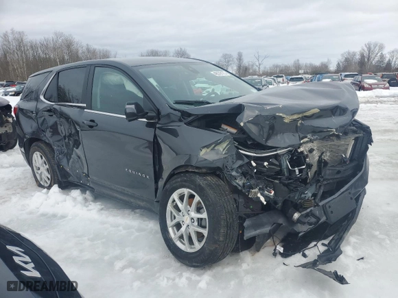 2022 Chevrolet Equinox LT with VIN 3GNAXUEV8NS228668, listed as a Copart auction lot 46578175 with 38,436 mi miles and Salvage Title. Bid and sale history available at carsss.com. Image 4.