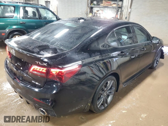 2018 Acura TLX w/A-SPEC Pkg with VIN 19UUB3F65JA006303, listed as a Copart auction lot 47532035 with 38,680 mi miles and Salvage Title. Bid and sale history available at carsss.com. Image 3.