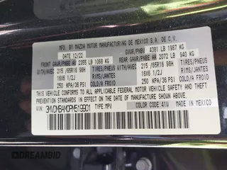 2023 Mazda CX-30 S z VIN 3MVDMBAM0PM519901, wystawiony jako IAAI lot #42255344 z przebiegiem 20 839 mil mil oraz . Historia ofert i sprzedaży dostępna na DreamBid. Obrazek 9.