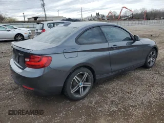 2017 BMW 2 Series 230i with VIN WBA2F9C52HV664153, listed as a Copart auction lot 51953875 with 71,904 mi miles and Salvage title. Bid and sale history available at DreamBid. Image 3.