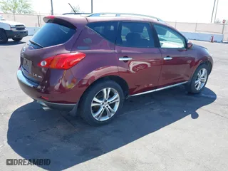 2009 Nissan Murano SL with VIN JN8AZ18W89W138151, listed as a IAAI auction lot 42053921 with 98,498 mi miles. Bid and sale history available at carsss.com. Image 4.