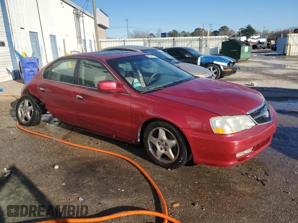 2003 Acura TL with VIN 19UUA56603A009465, listed as a Copart auction lot 89394945 with 0 mi miles and Salvage Title. Bid and sale history available at carsss.com. Image 4.