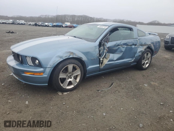 2007 Ford Mustang GT Deluxe with VIN 1ZVFT82H175224617, listed as a Copart auction lot 50630765 with 162,197 mi miles and Clean Title. Bid and sale history available at carsss.com. Image 1.