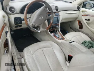 2008 Mercedes-Benz CLK 350 with VIN WDBTK56F98F250442, listed as a Copart auction lot 54140584 with 136,329 mi miles and Salvage Title. Bid and sale history available at carsss.com. Image 8.