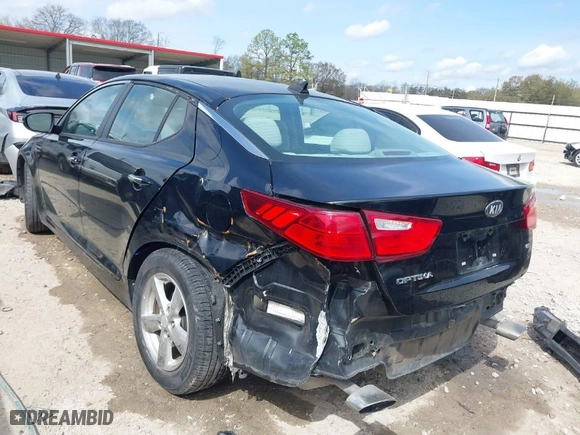 2015 Kia Optima LX with VIN 5XXGM4A70FG486595, listed as a IAAI auction lot 41698174 with 87,410 mi miles. Bid and sale history available at carsss.com. Image 6.