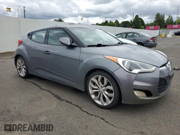 2012 Hyundai Veloster w/Gray Int with VIN KMHTC6AD9CU049604, listed as a Copart auction lot 59443995 with 170,313 mi miles and Clean title. Bid and sale history available at DreamBid. Image 4.