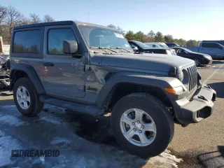 2021 Jeep Wrangler 80th Anniversary with VIN 1C4GJXAN8MW666671, listed as a Copart auction lot 89151305 with 22,628 mi miles and Salvage Title. Bid and sale history available at DreamBid. Image 4.