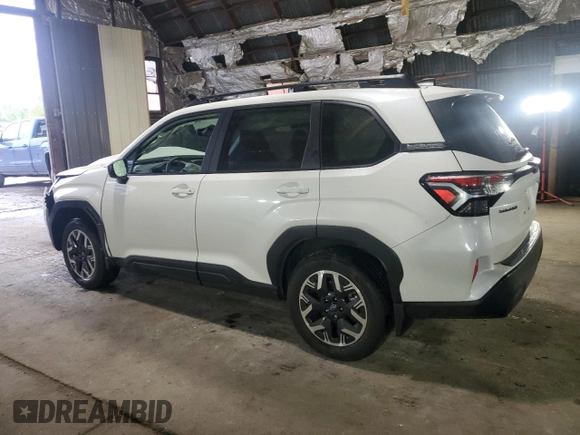 2025 Subaru Forester Premium with VIN JF2SLDDC3SH523661, listed as a Copart auction lot 57721475 with 1,075 mi miles and Salvage title. Bid and sale history available at DreamBid. Image 2.