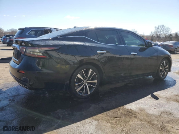 2020 Nissan Maxima SL with VIN 1N4AA6DVXLC386459, listed as a Copart auction lot 51216305 with 48,519 mi miles and Salvage Title. Bid and sale history available at carsss.com. Image 3.