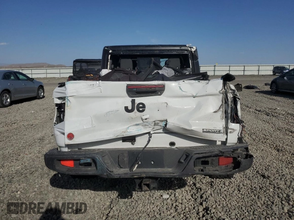 2024 Jeep Gladiator Sport с VIN 1C6JJTAG5RL113296, выставлен на аукционе Copart как лот 52172315 с пробегом 35 463 миль миль и Списание • Salvage title. История ставок и продаж доступна на DreamBid. Изображение 6.