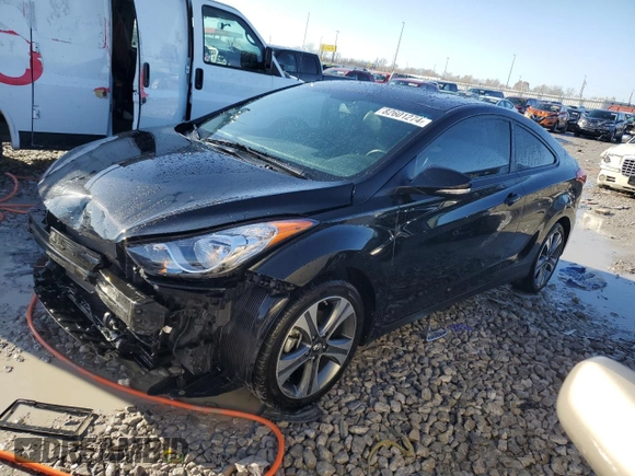 2013 Hyundai Elantra Coupe GS with VIN KMHDH6AE0DU001327, listed as a Copart auction lot 82601274 with 45,293 mi miles and Salvage Title. Bid and sale history available at carsss.com. Image 1.