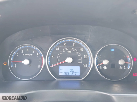 2009 Hyundai Santa Fe SE with VIN 5NMSH13E99H300552, listed as a IAAI auction lot 41772584 with 155,127 mi miles. Bid and sale history available at carsss.com. Image 7.
