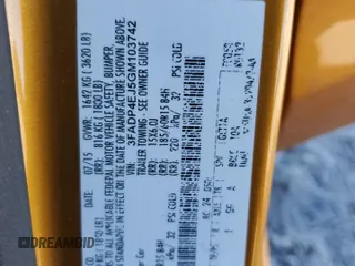 2016 Ford Fiesta SE with VIN 3FADP4EJ5GM103742, listed as a Copart auction lot 49096055 with 144,888 mi miles and Salvage Title. Bid and sale history available at DreamBid. Image 14.