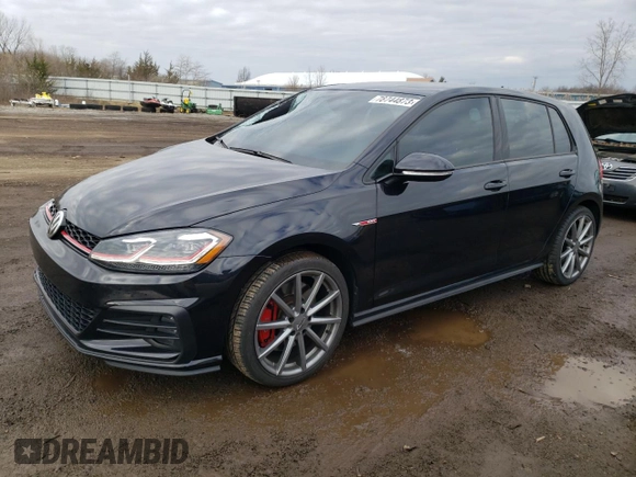 2019 Volkswagen Golf GTI S with VIN 3VW6T7AU4KM034287, listed as a Copart auction lot 78744873 with 35,297 mi miles. Bid and sale history available at carsss.com. Image 1.