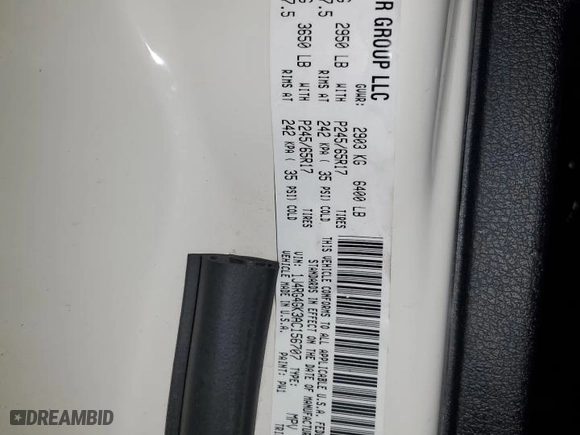 2010 Jeep Commander Sport with VIN 1J4RG4GK3AC156707, listed as a Copart auction lot 47821965 with 153,615 mi miles and Salvage Title. Bid and sale history available at carsss.com. Image 12.