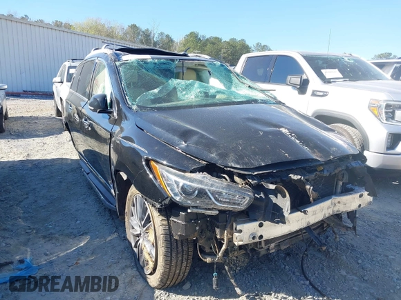 2017 Infiniti QX60 with VIN 5N1DL0MM7HC549108, listed as a IAAI auction lot 41863262 with 90,626 mi miles and . Bid and sale history available at DreamBid. Image 1.