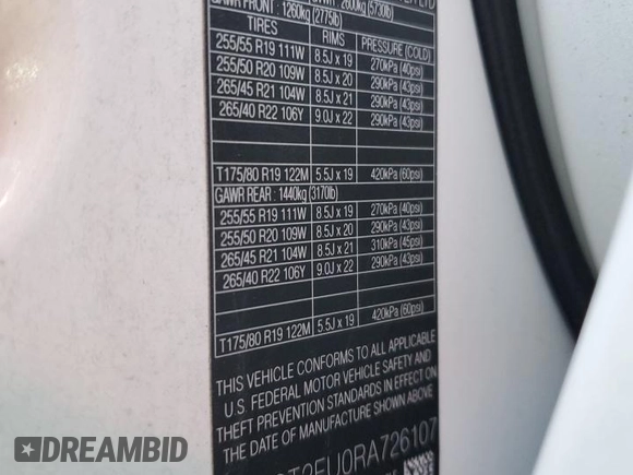 2024 Jaguar F-Pace R-Dynamic S z VIN SADCT2FU0RA726107, wystawiony jako Copart lot #51756455 z przebiegiem 40 888 mil mil oraz Szkoda całkowita • Salvage title. Historia ofert i sprzedaży dostępna na DreamBid. Obrazek 14.