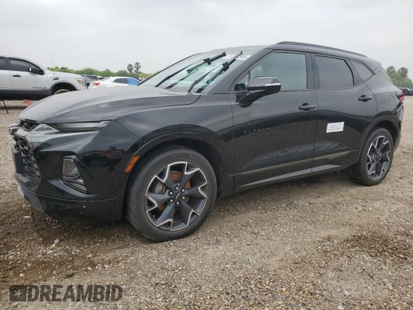 2020 Chevrolet Blazer RS with VIN 3GNKBERS2LS710607, listed as a Copart auction lot 51302345 with 42,587 mi miles and Salvage title. Bid and sale history available at DreamBid. Image 1.