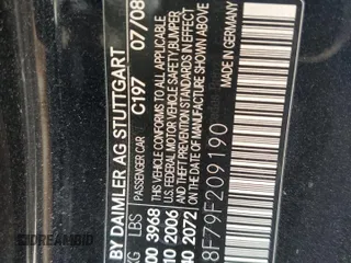 2009 Mercedes-Benz SLK 350 z VIN WDBWK58F79F209190, wystawiony jako Copart lot #49473845 z przebiegiem 39 487 mil mil oraz Szkoda całkowita • Salvage title. Historia ofert i sprzedaży dostępna na DreamBid. Obrazek 14.