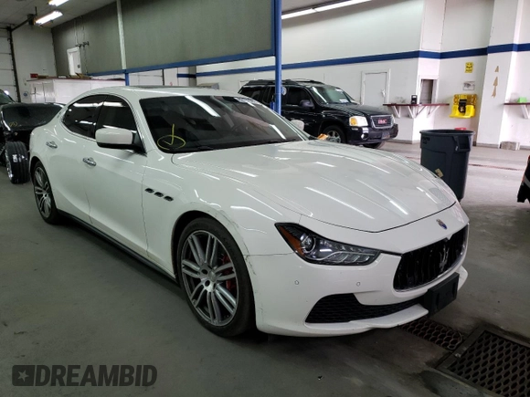 2015 Maserati Ghibli S Q4 with VIN ZAM57RTA8F1153413, listed as a Copart auction lot 42152062 with 54,884 mi miles. Bid and sale history available at carsss.com. Image 1.