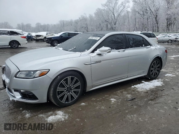 2017 Lincoln Continental Reserve with VIN 1LN6L9NP9H5626667, listed as a Copart auction lot 85807834 with 95,754 mi miles and Salvage title. Bid and sale history available at DreamBid. Image 1.