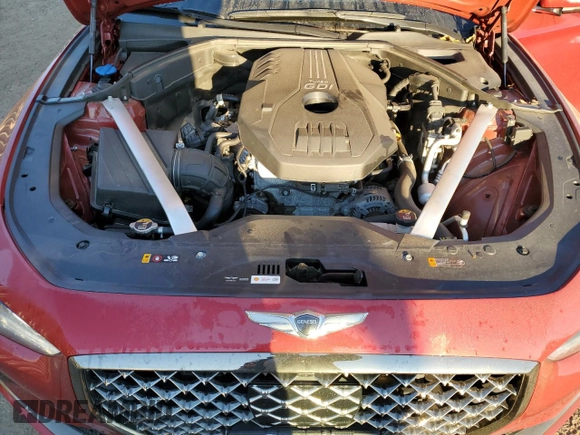 2019 Genesis G70 2.0T Advanced with VIN KMTG44LA6KU033399, listed as a Copart auction lot 73278344 with 52,598 mi miles and Salvage Title. Bid and sale history available at carsss.com. Image 11.