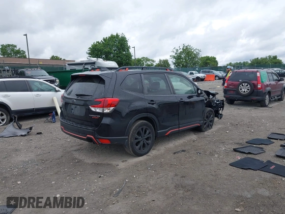 2019 Subaru Forester Special Sports with VIN JF2SKAKC8KH466295, listed as a IAAI auction lot 42321326 with 89,686 mi miles and . Bid and sale history available at DreamBid. Image 4.