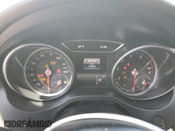 2017 Mercedes-Benz CLA with VIN WDDSJ4EB0HN437055, listed as a Copart auction lot 59063683 with 77,994 mi miles. Bid and sale history available at carsss.com. Image 9.