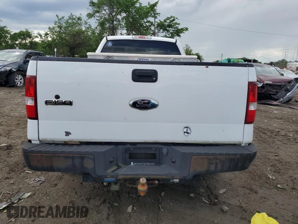 2007 Ford F-150 XL with VIN 1FTRF12217NA15470, listed as a Copart auction lot 55898825 with 204,078 mi miles and Clean title. Bid and sale history available at DreamBid. Image 6.